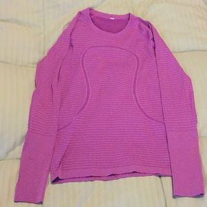 Lululemon Run Swiftly Striped Long Sleeve